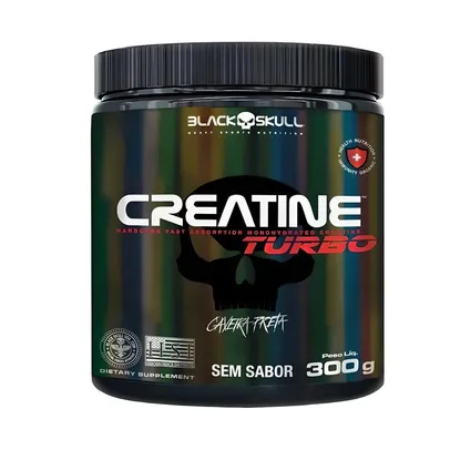 Creatina Turbo Pote 300g - Black Skull