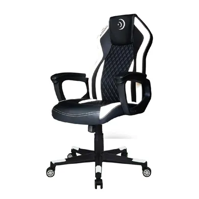 Cadeira Gamer Elements, Branca e Preto Suporta Até 140kg