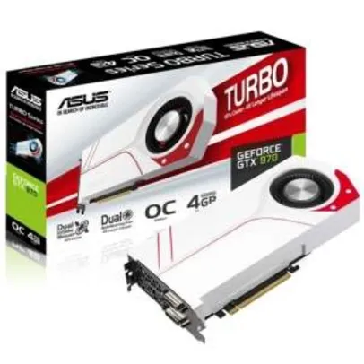 [Mega Mamute] Placa de Vídeo ASUS Nvidia GeForce GTX 970 Turbo - R$1349