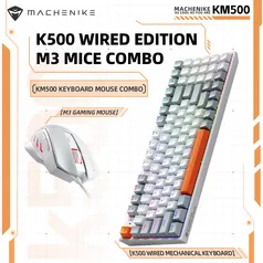 TECLADO MECÂNICO KM500 + MOUSE 3200DPI