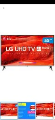 Smart TV 4K LED 55” LG 55UM7520PSB