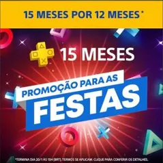 Assinatura do PlayStation Plus 15 meses | R$149