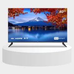 Smart Tv Hq 60 Uhd 4k Hdr Android 11 Sistema Ultrasound Design Slim Processador Quad Core Espelhamento De Tela Hqstv60nk