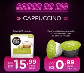 Caixa com 16 cápsulas - Um sabor por dia a R$16 durante o mês de Novembro