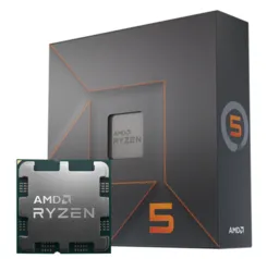 Processador AMD Ryzen 5 7600X 4.7GHz (5.3GHz Turbo), 6-Cores 12-Threads, AM5, Sem Cooler, 100-100000593WOF