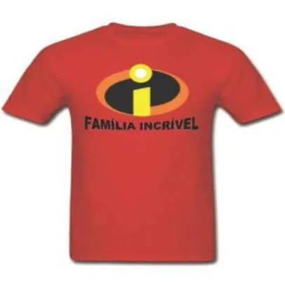 Camiseta Família Dos Incriveis R$ 0,33