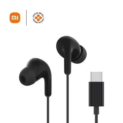 (R$66 com Cashback Pelando) Fone De Ouvido Com Fio USB Tipo-C Xiaomi, Preto