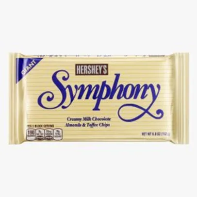 [50% OFF] Barra de chocolate Symphony Toffee e Amêndoas Hershey's 192g | R$12