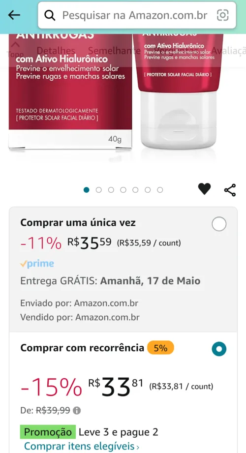 Imagem na descrição da promoção