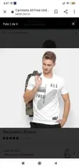 Camiseta All Free Undefeated Attitude Masculina - Branco