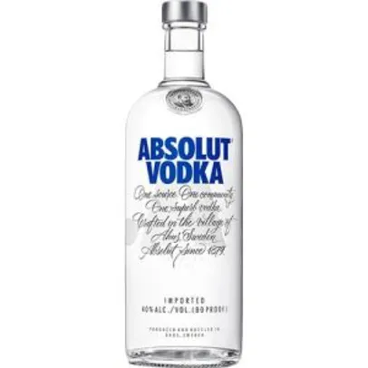 Vodka Absolut 1lt - R$ 64 (receba R$ 32 de volta com AME)
