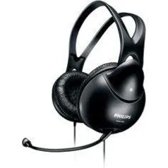 Fone De Ouvido Mic Philips SHM1900/00 Preto - R$72