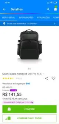 [Clube da lu + frete] Mochila Dell Pro | R$142