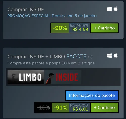 Imagem na descrição da promoção