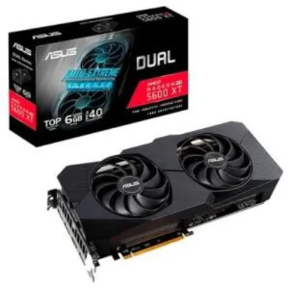 Placa de Vídeo Asus Dual AMD Radeon RX 5600 XT EVO, 6GB, GDDR6 - R$1966