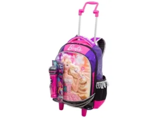 Mochila Barbie Rock'n Royals Alças e Rodinhas 20L - Sestini por R$ 90