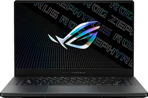 ROG Laptop para jogos Zephyrus G15, tela QHD 165Hz/3ms, Ryzen 9 5900HS 8-Core até 4,6 GHz, GeForce RTX 3070, 40 GB DDR4 RAM, 1TB PCIe SSD, teclado RGB