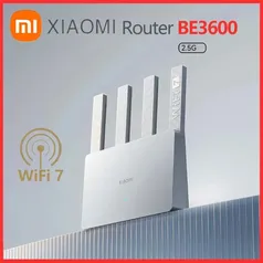 [Taxa Inclusa/Moedas] Roteador Xiaomi WiFi7 BE3600, Banda Dupla, Qualcomm Quad-Core, Aceleração d Jogos, WAN Dupla, Repetidor d Red LAN Mesh, 3570Mbps