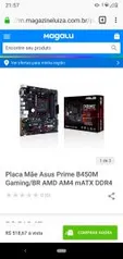 Placa Mãe Asus Prime B450M Gaming/BR AMD AM4 mATX DDR4