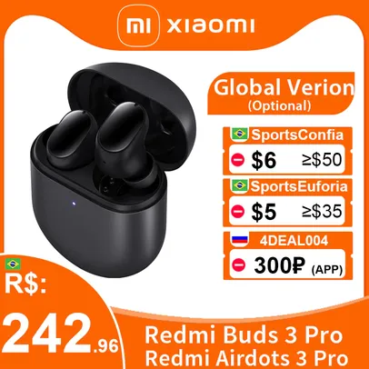 Xiaomi Redmi Airdots 3 Pro TWS | R$ 242