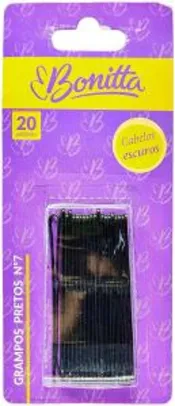 Grampos Para Cabelo N. 7 Com 20 Unidades Preto, Linha Bonit, Marco Boni, Preto R$3