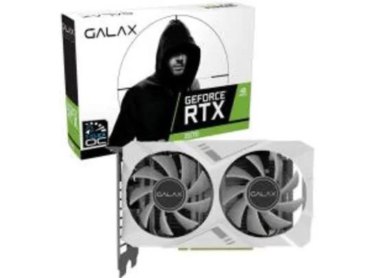 Placa de Video Galax Geforce RTX 2070 White Mini (1-Click OC) 8Gb GDDR6 256-Bit - 27NSL6HPZ7MN R$1.810