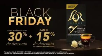 Capsulas de café L'OR (Nespresso) com até 45% de desconto | R$ 11