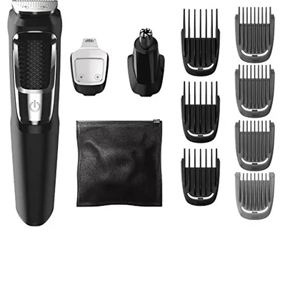 Philips Norelco Multigroomer Aparador All-in-One Series 3000, 13 peças de kit de cuidados masculinos