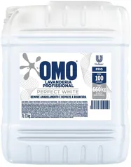 Sabão Líquido Omo Concentrado Lavanderia Profissional Perfect White Pro Galão 7L