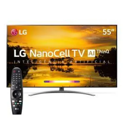 Smart TV LED 55" UHD 4K LG 55SM9000PSA NanoCell