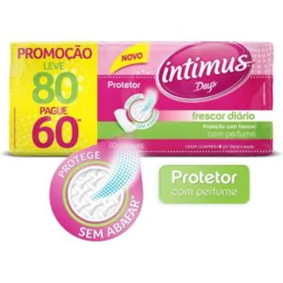 Protetor Diário Intimus Days 80 unidades - R$ 11,19
