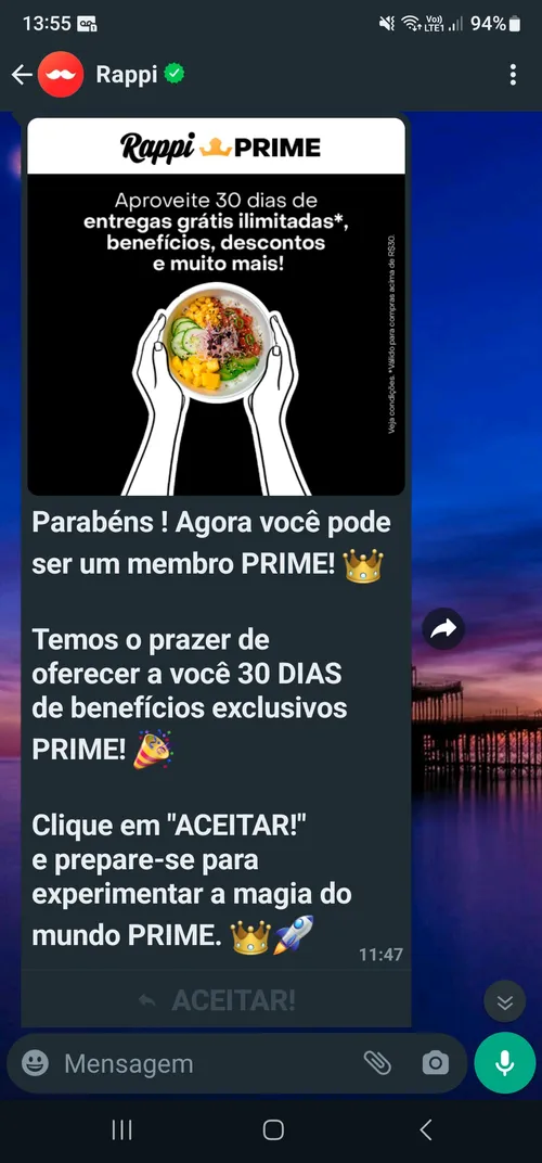 Imagen na descrição da promoção