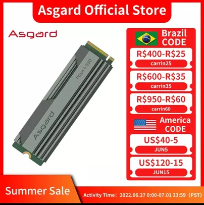 Asgard M.2 Pcle 4.0 NVMe SSD 1tb