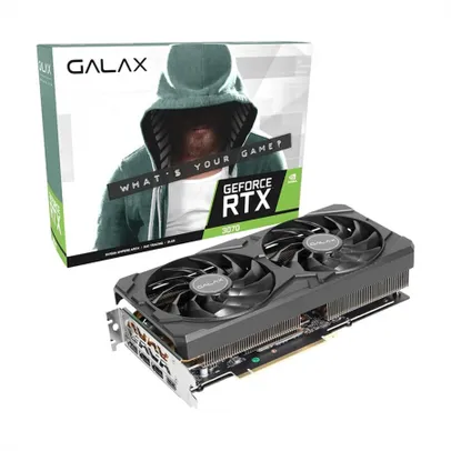 Placa de Vídeo Galax NVIDIA GeForce RTX 3070, 1-Click, OC, 8GB, GDDR6, 256 Bits, HDMI/DP - 37NSL6MD2