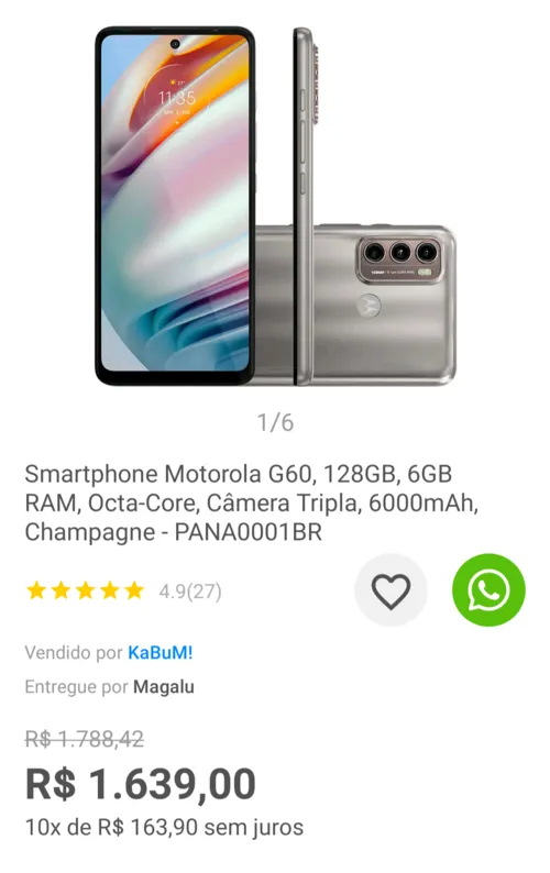 Imagem na descrição da promoção