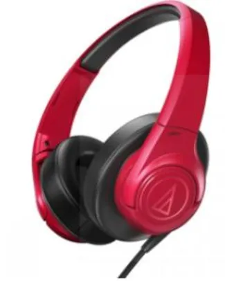Headphone over-ear SonicFuel™ATH-AX3 Vermelho - Audio Technica - R$263,40