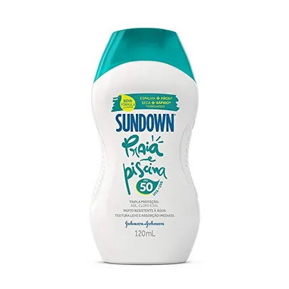 Sundown Protetor Solar Corpo e Rosto Praia e Piscina FPS 50,120ml