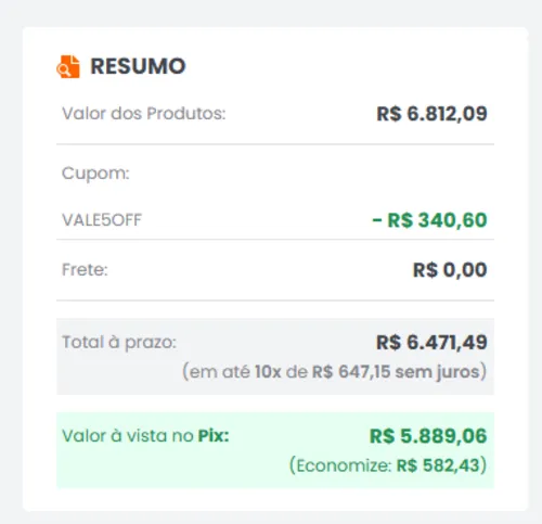 Imagem na descrição da promoção