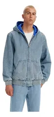 Jaqueta Jeans Levi's® Hoody Com Zíper  - (PP)