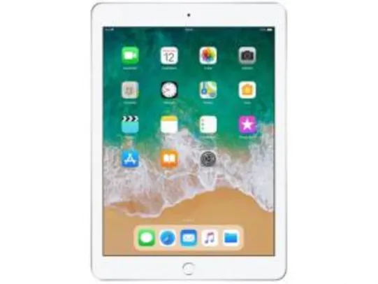 iPad 6 Apple 32GB Prata Tela 9.7” Retina - Proc. Chip A10 Câm. 8MP + Frontal iOS 11 Touch ID - R$1979