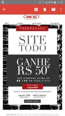 Camicado R$50 OFF para compras acima de R$150