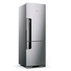 Geladeira Consul Frost Free Duplex 397 litros Evox com freezer embaixo