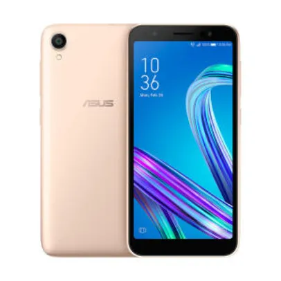 Smartphone Asus Zenfone Live L1 Octacore 32GB Dourado 4G Tela 5.5" Câmera 13MP Selfie 5MP Dual Chip Android 8