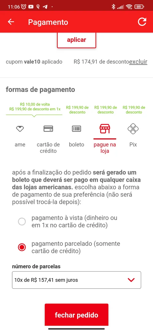 Imagem na descrição da promoção