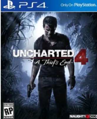 Uncharted 4 : A Thief's End - PS4 por R$95
