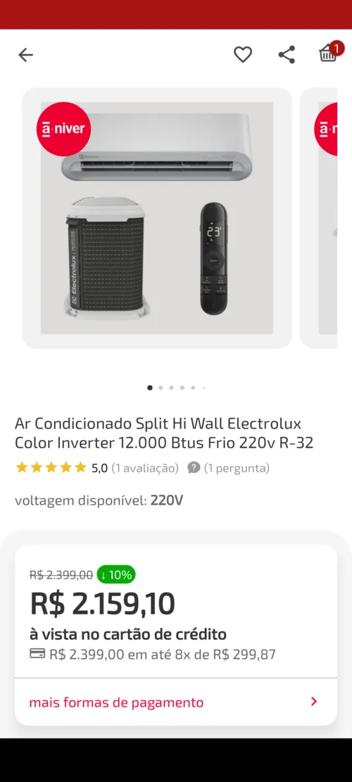 Imagem na descrição da promoção