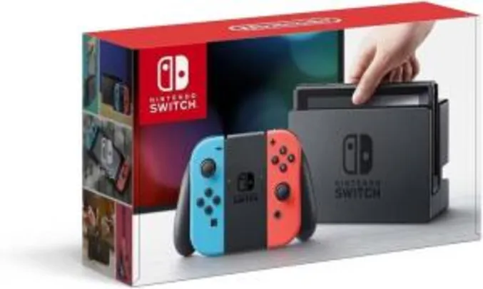 Nintendo Switch 32gb + Gray Joy-Con | R$2399