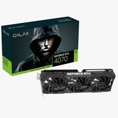 Placa De Vídeo Galax NVIFIA GeForce RTX4070 12gb