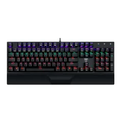 Teclado  Mecânico Gamer T-Dagger Destroyer LED Rainbow, Anti-Ghosting, Switch Vermelho, ABNT2, Preto - T-TGK305-RD (PT-RED)