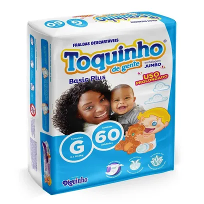 Foto do produto Fralda Toquinho De Gente Basic Plus